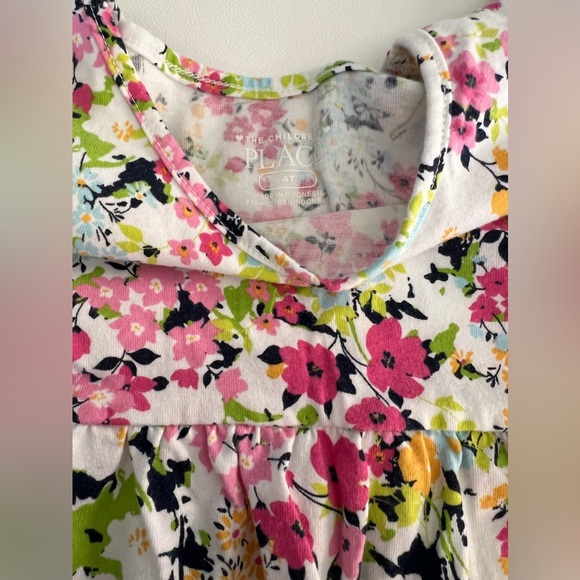 Girls 4T Floral Top - Picture 2 of 2